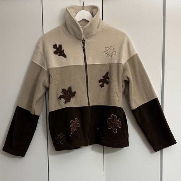 Classic elements Collection Petite Perfect Fall Jacket Vintage Leaves Size PL - Picture 1 of 7